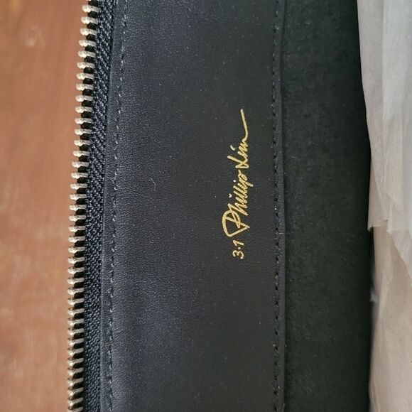 NWT 3.1 Phillip Lim 31 Cosmetic Pouch Bag iPad Luxury Travel Work Clutch Black - Picture 6 of 7